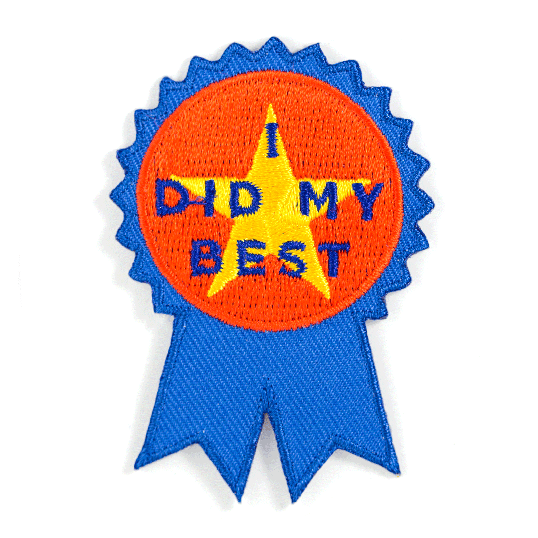 I Did My Best Embroidered Iron-On Patch TT