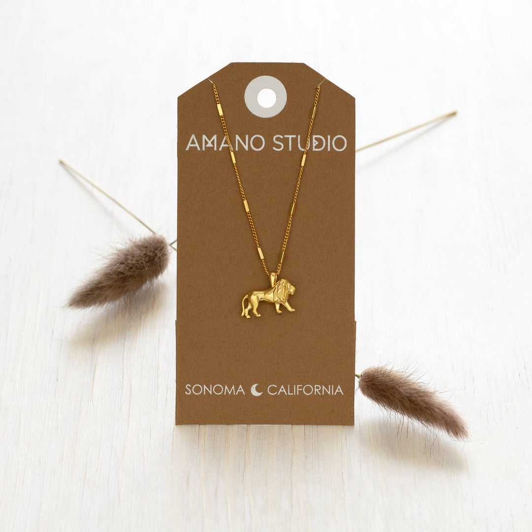 Leo Lion Charm Necklace