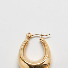 Load image into Gallery viewer, Gold Oval Hoop Earrings - Back to School, Fall Jewelry