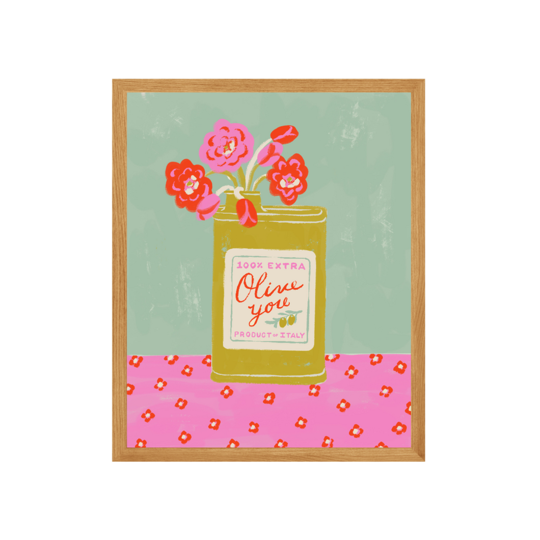Olive You Art Print