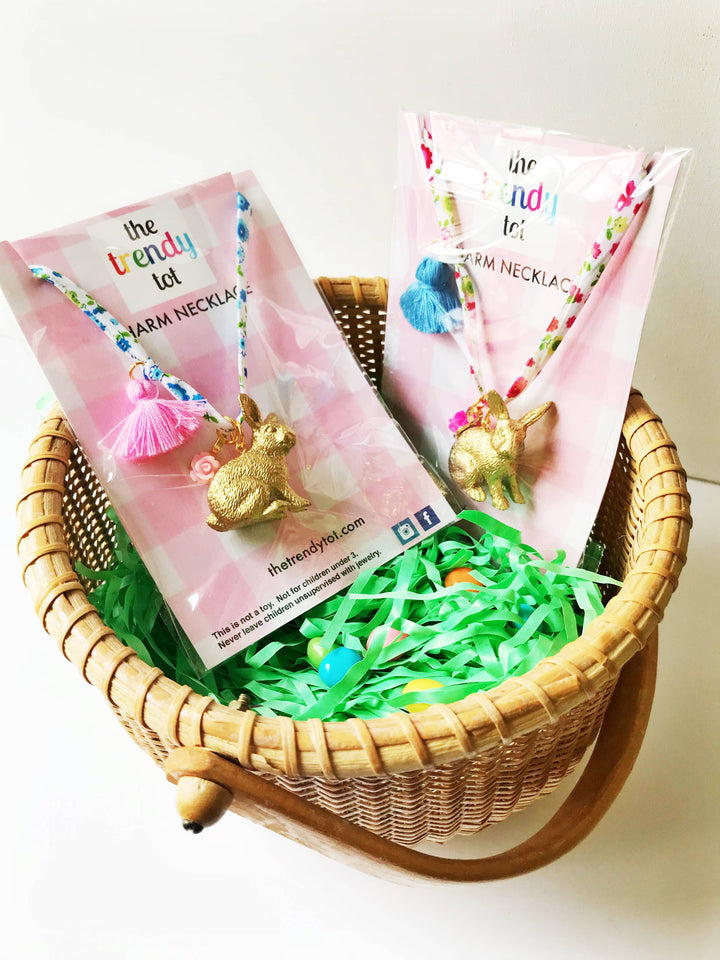 Bunny Tassel Charm Necklace