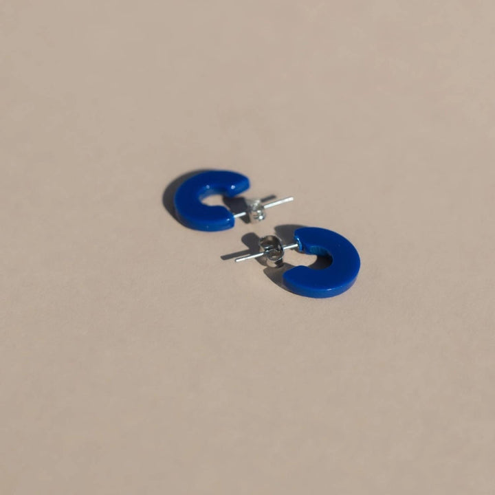 Mali | Cobalt | Blue Hoop Earrings | New Thinner Style NN24