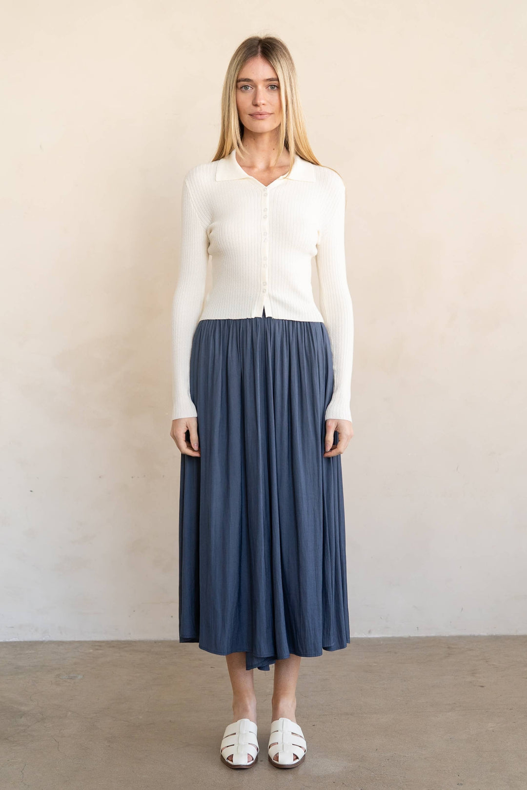 FLOWY WIDE LEG PALAZZO PANTS EG432