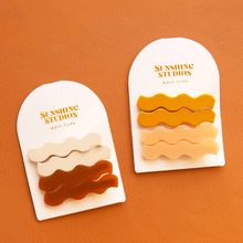 Load image into Gallery viewer, Wavy Hair Clips | Pink Mango