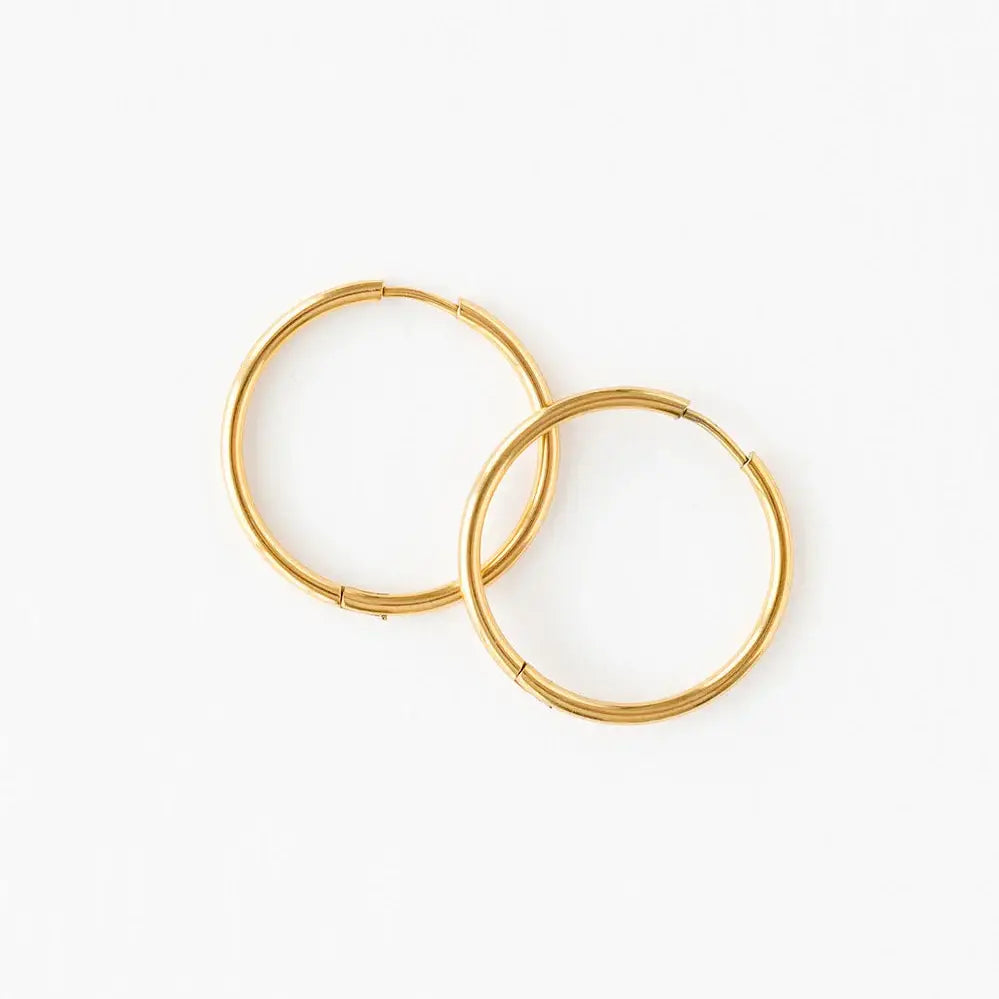 Endless Hoop Thin Gold PP939