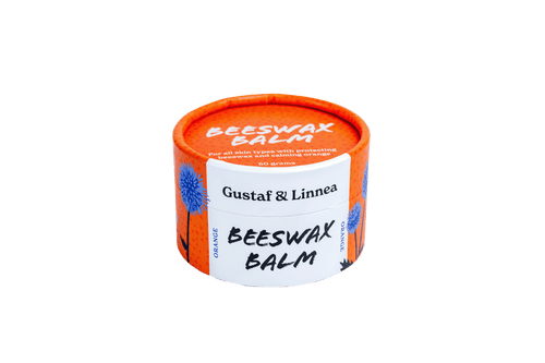 Beeswax balm with Orange in paper packaging -English version