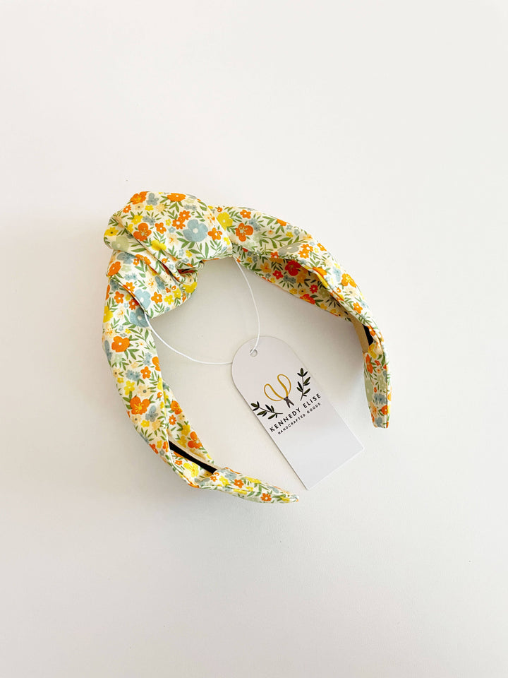 Green Headband With White Stripes, Green Striped Headband