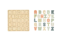 Load image into Gallery viewer, Wooden Alphabet Puzzle, Nursery Decor