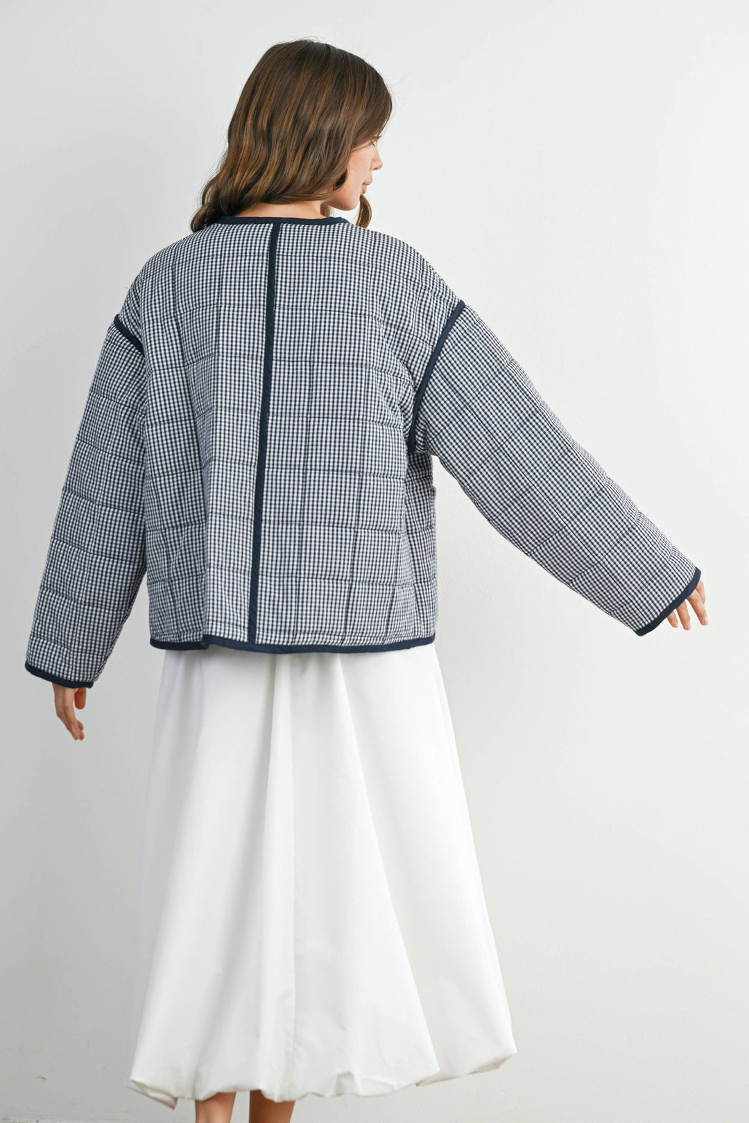 Buttoned Quilted Puffer Jacket - BMJ78