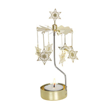 Load image into Gallery viewer, Rotary Candleholder, Art Deco Star, Gold