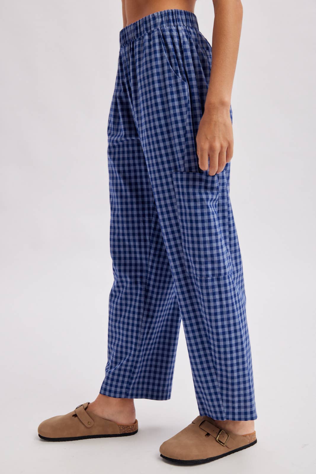 PLAID PATCH POCKET PANTS / WL26