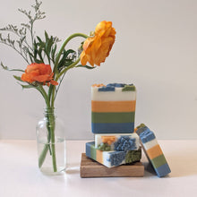 Load image into Gallery viewer, Wildflower Meadow - French Green Clay Goats Milk Soap