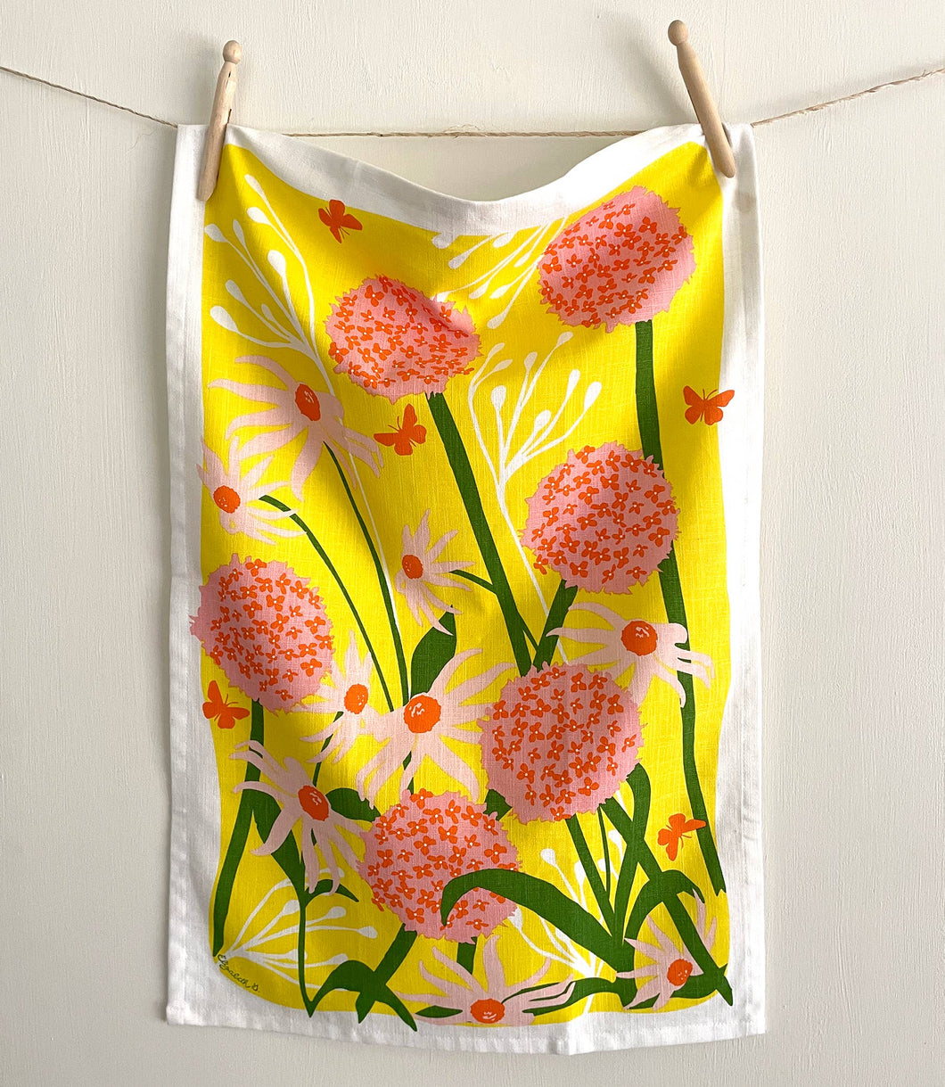 Allium Tea Towel