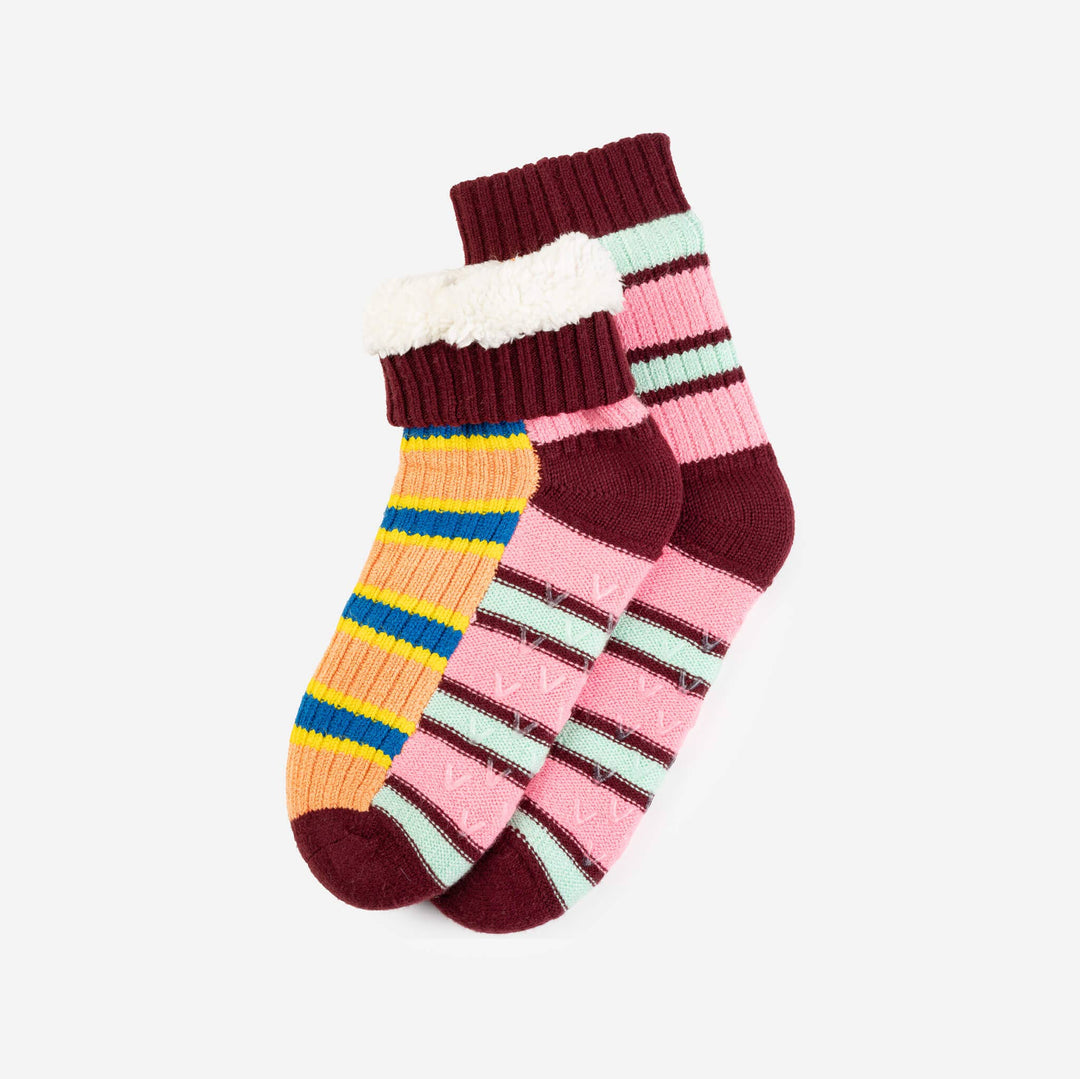 Zipper Stripe House Socks VR979