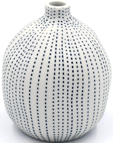 1415W26 Handcrafted Porcelain Bud Vase