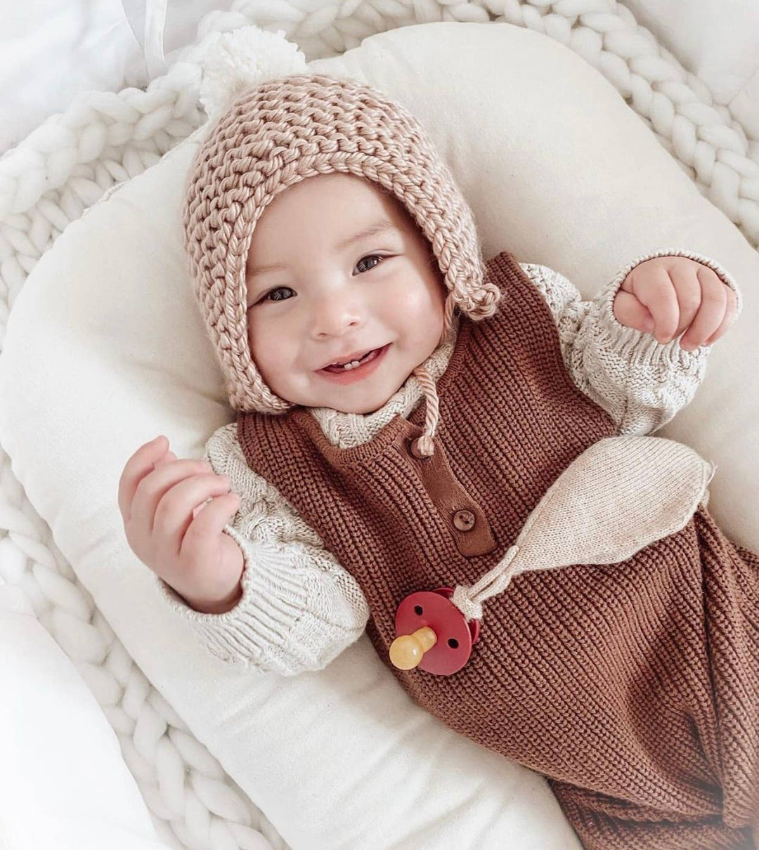 Taupe Temperance Bonnet