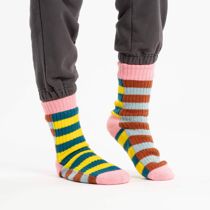 Super Stripe Knit House Socks