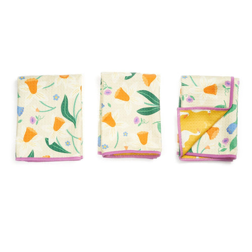Mighty Mini Towel (Set of 3) Reversible - MT Daffodil