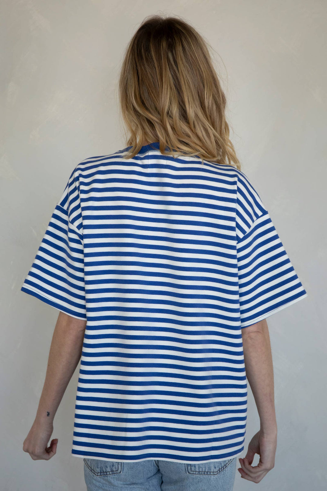 Cassandra Striped Tee TBS45
