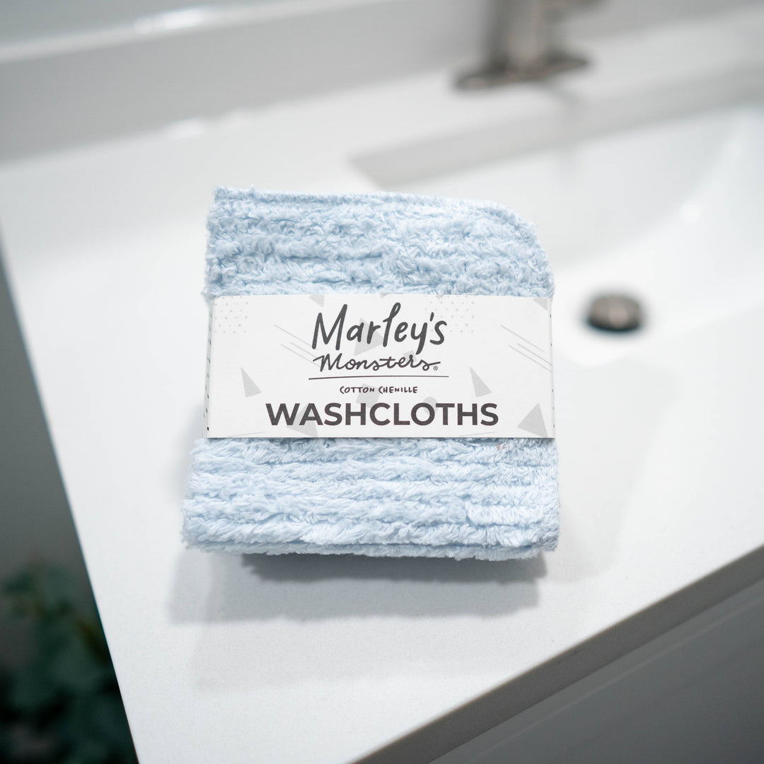 Washcloths: Cotton Chenille - 4 Count Set - Case of 6 MAS79