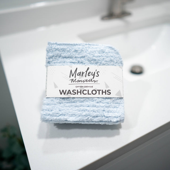 Washcloths: Cotton Chenille - 4 Count Set - Case of 6 MAS79