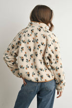 Load image into Gallery viewer, Floral Print Fluffy Fleece Jacket - BM811