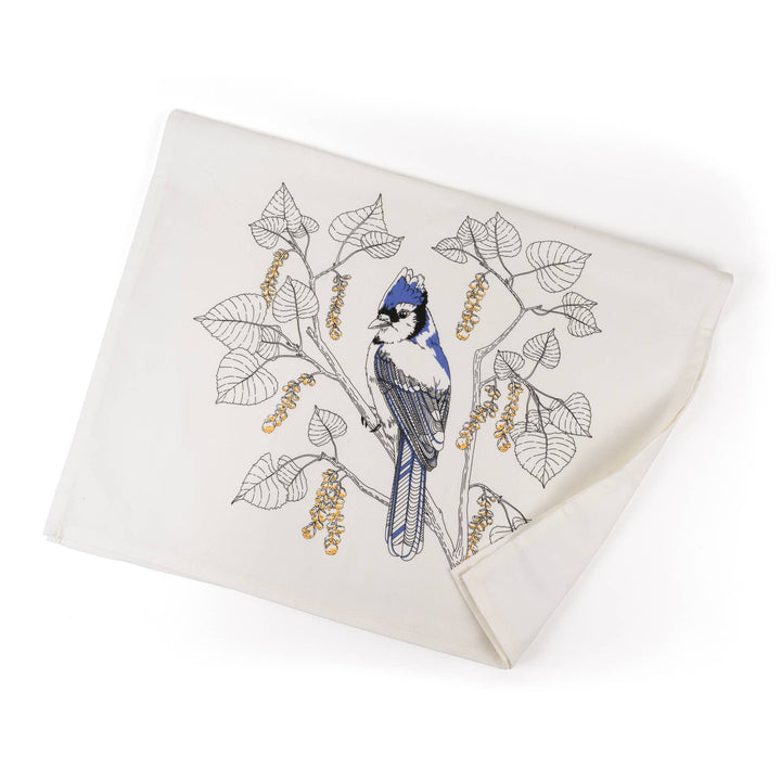 Blue Jay Tea Towel - West Coast Birds PL02