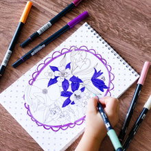 Load image into Gallery viewer, Wildflowers Premium Coloring Book AT23