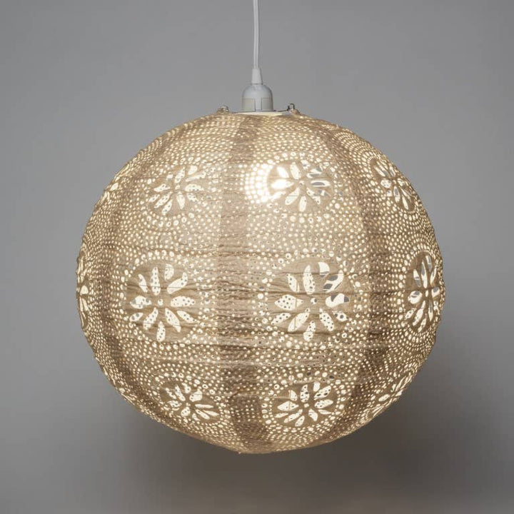 Stella Nova Outdoor Pendent Light - Boho 18"  Pearl