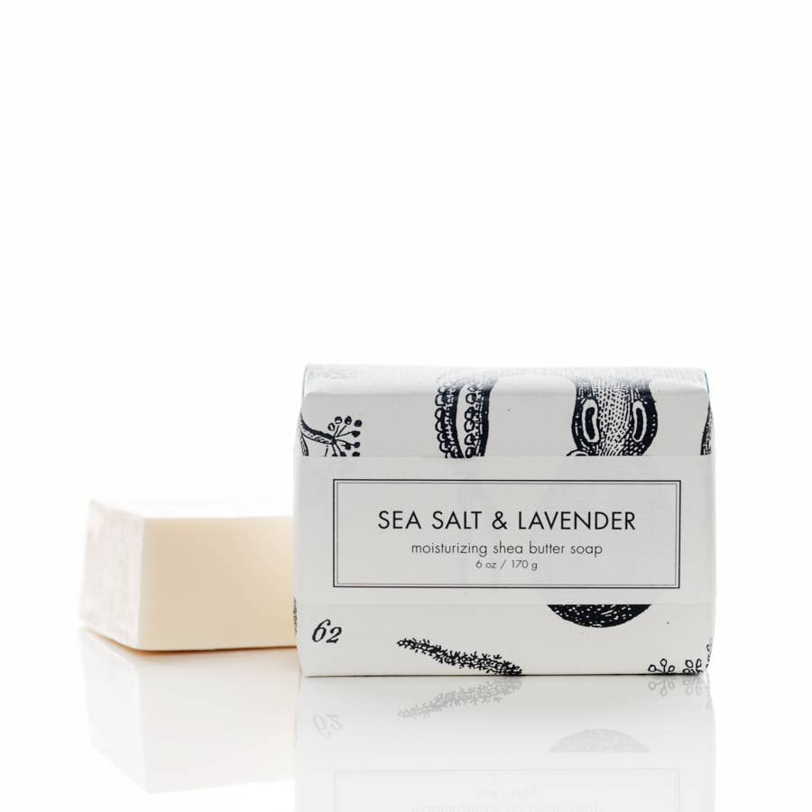 Sea Salt &amp; Lavender Shea Butter Soap - Bath Bar