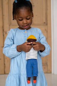 Cotton Knit Doll: Buddy Cobalt