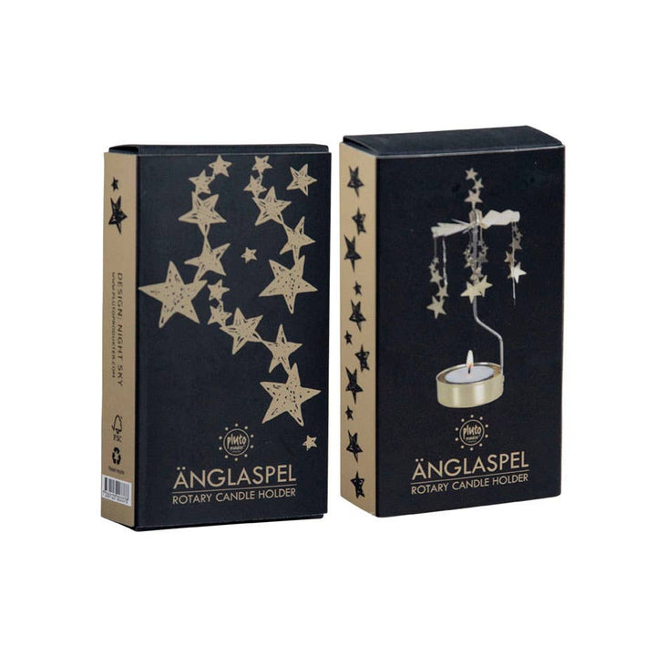 Gold Night Sky Rotary Candleholder