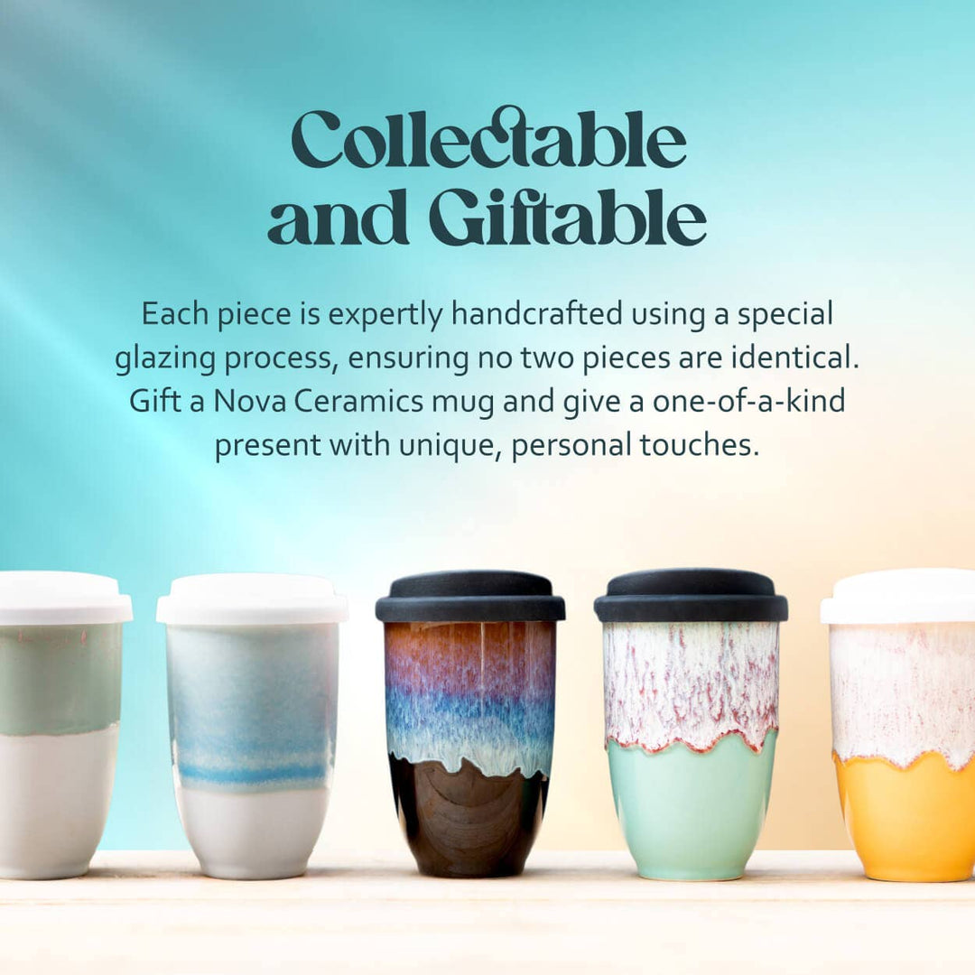 Aurora Ceramic Travel Cup 12oz | Modern Reusable Coffee Mug NV46