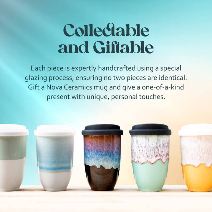 Glacier Ceramic Travel Cup 12oz | Coffee Shop Essentials NV45
