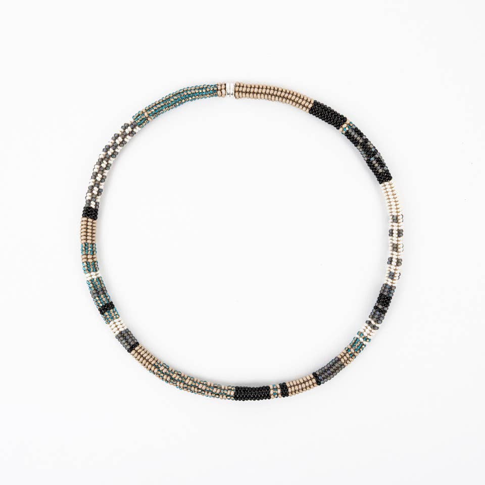 Beaded Patchwork Choker APL32
