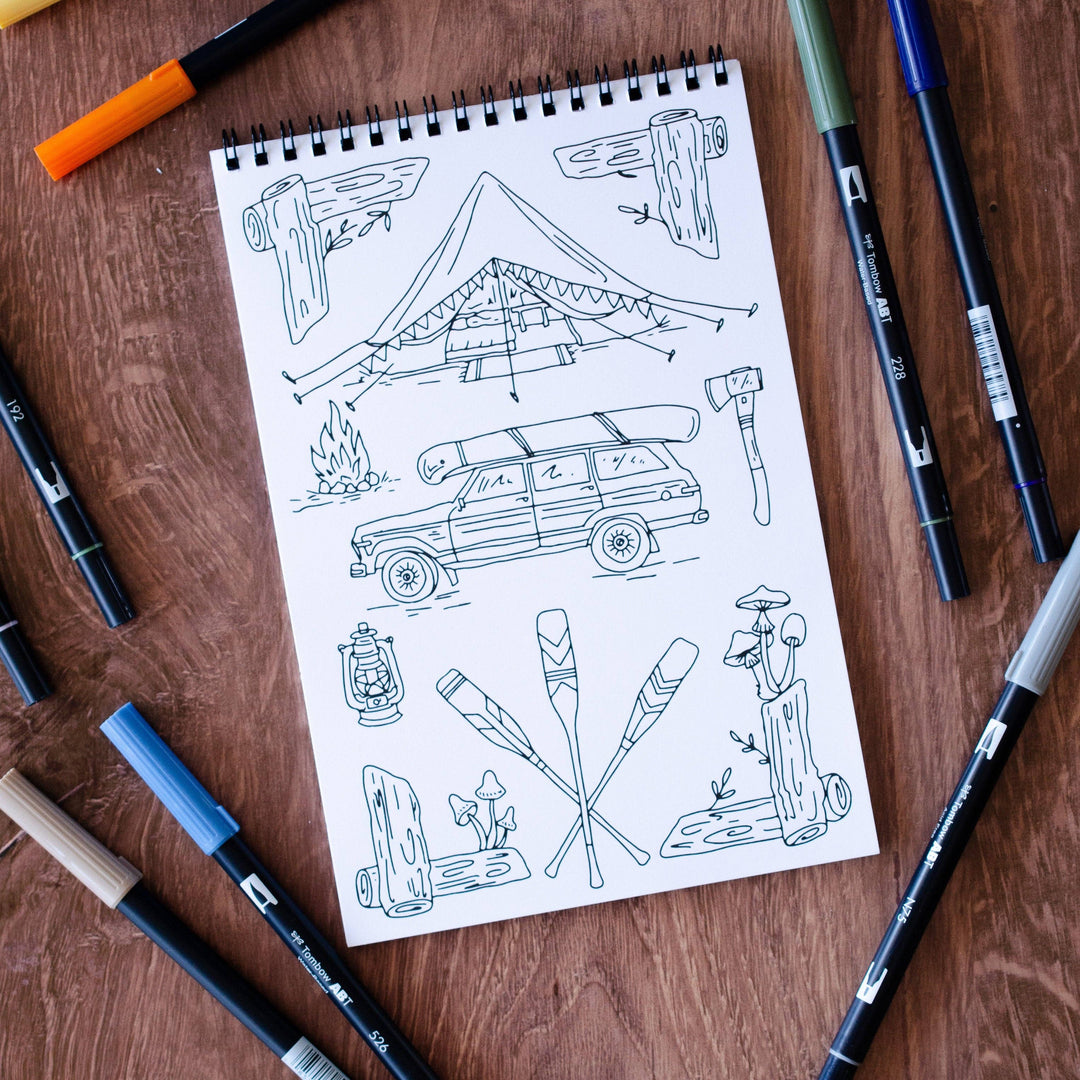 Outdoor Adventure Premium Coloring Book AT22