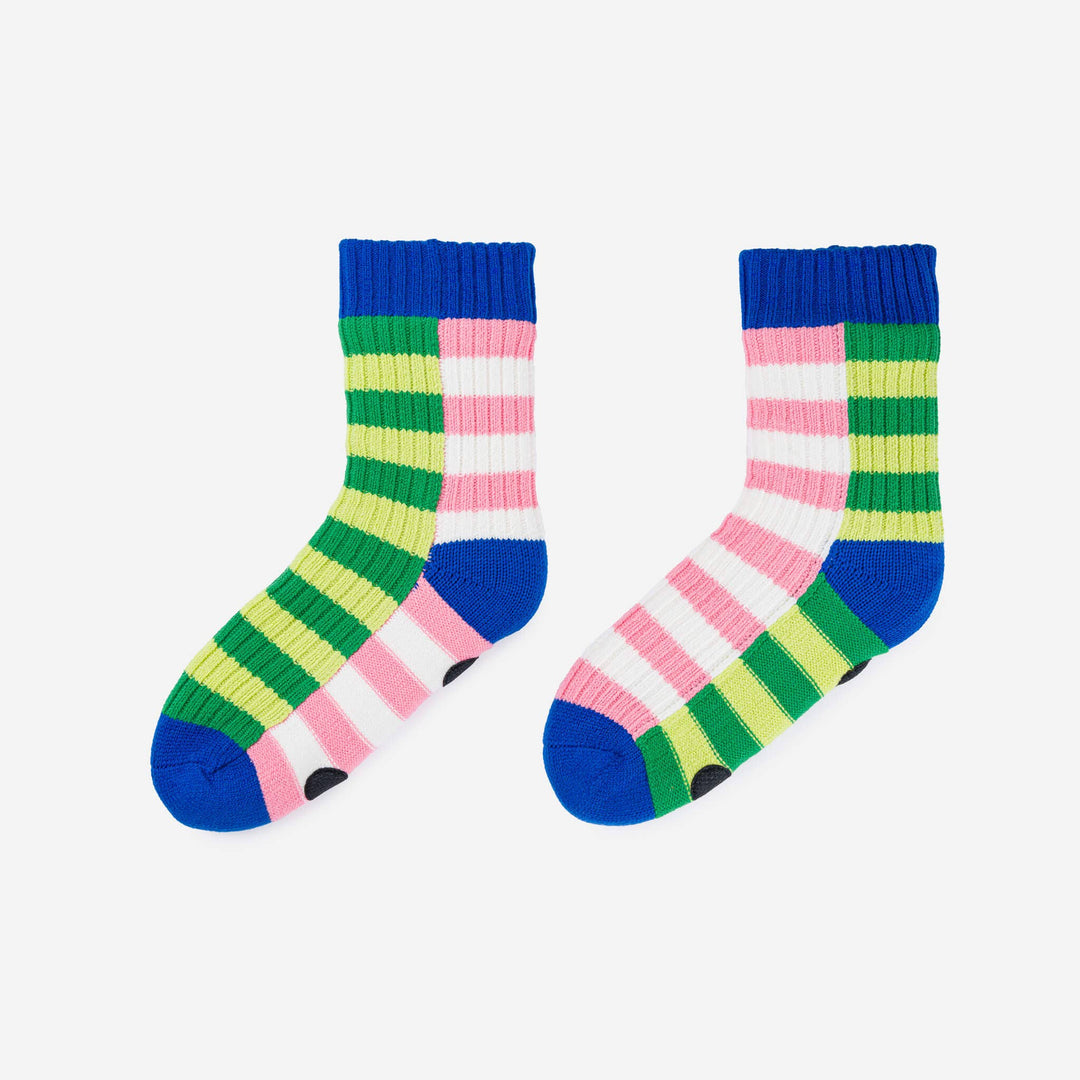 Super Stripe Knit House Socks VR983
