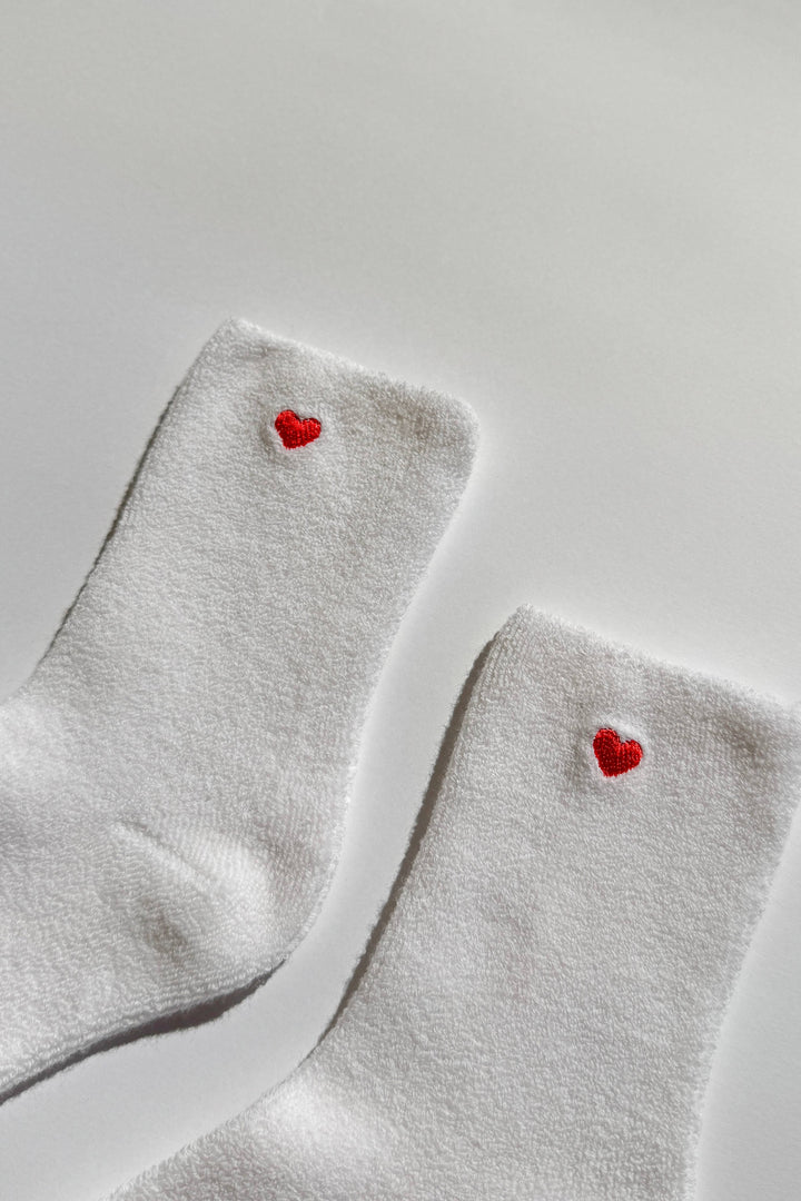 Embroidered Cloud Socks