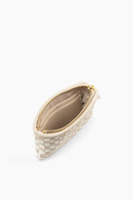 Load image into Gallery viewer, The Woven Wallet - Faux Leather Zipper Checkered Wristlet