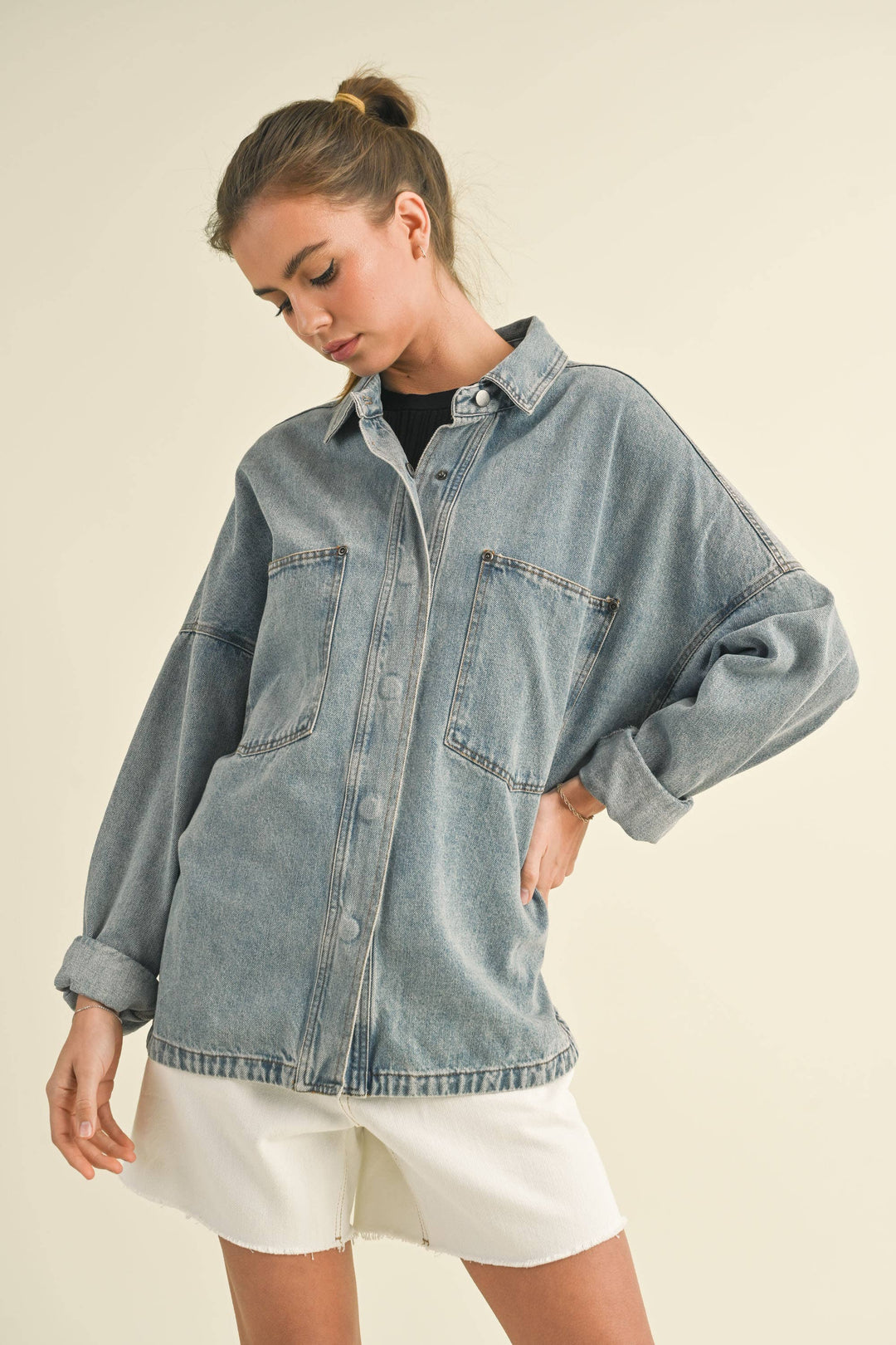 DENIM SHACKET J3037