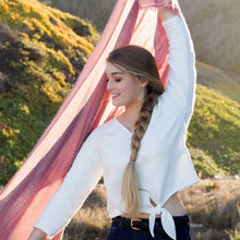 Load image into Gallery viewer, Antique Rose Pink 100% Cashmere Wrap - Hand Dyed Soft Scarf
