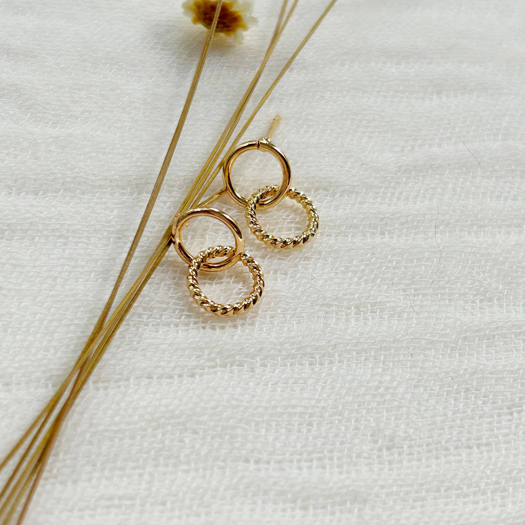 Gold Infinity Studs KT922