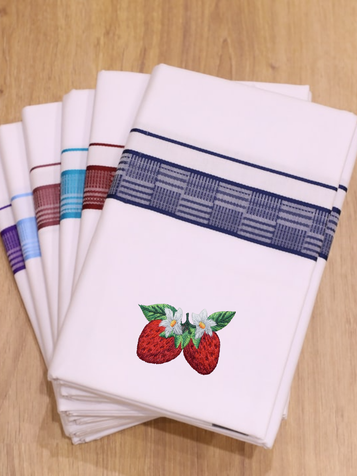 Double Strawberry, Two Strawberries, Fruit, Iron on Patch