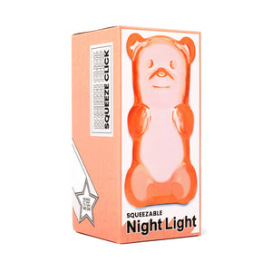 Kids Night Light: Squeezable Gummy Soft Glow - Peach
