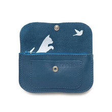 Load image into Gallery viewer, Wallet, Cat Chase Small, Faded Blue
