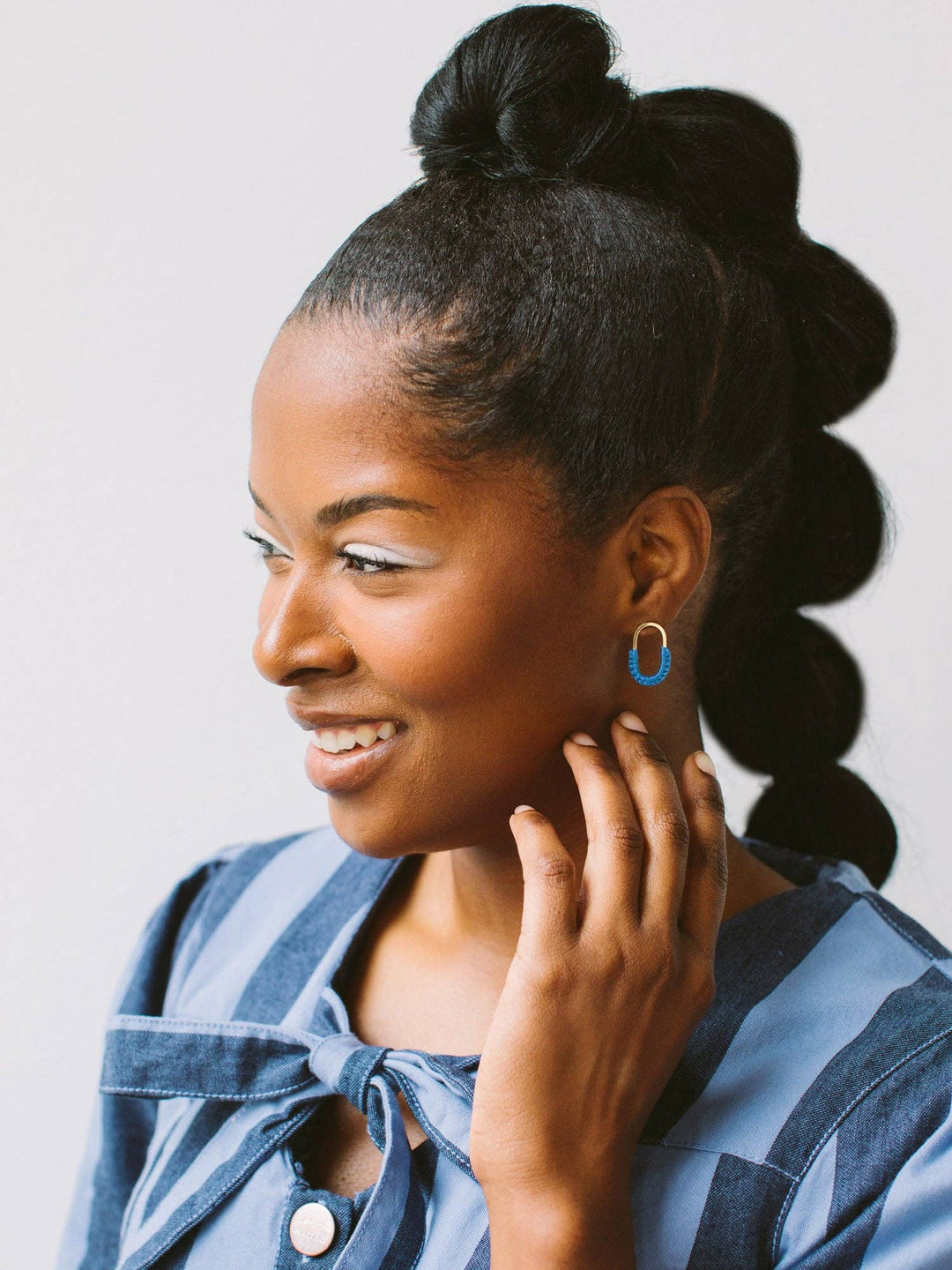 Mini Macramé Link Earrings 22W
