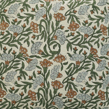 Load image into Gallery viewer, Traditional Block Linen Blend Pillow Cover - Thorny Stems FB03