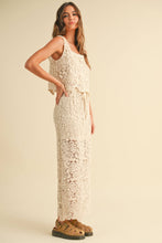 Load image into Gallery viewer, T5515ST   FLOWER CROCHET SLEEVELESS TOP