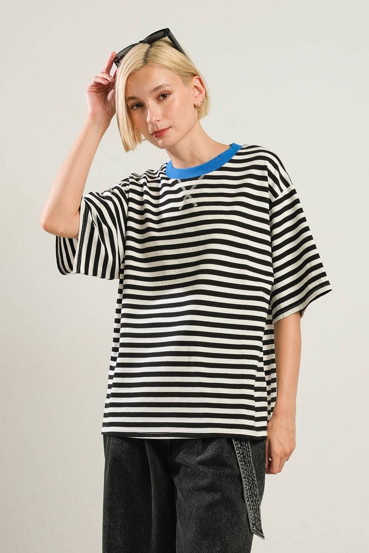 A striped knit top - FT1255