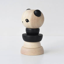 Load image into Gallery viewer, Wooden Ring Stacker - Panda